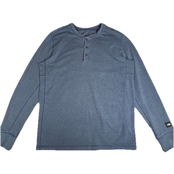 The North Face Mens Sz L Henley 1/4 button popover - Picture 1 of 9